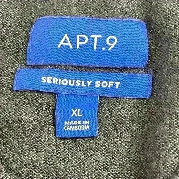 APT.9 Standard Fit Knit Wool Acrylic Crew Neck  Sweater In Green size XL - Picture 5 of 7